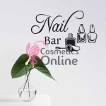 Sablon sticker de perete pentru salon de infrumusetare - J007XL - Manicure